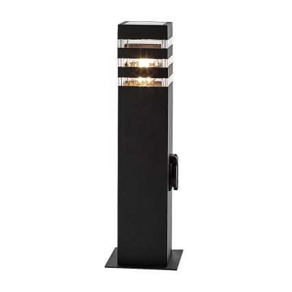 Rabalux - Vonkajšia lampa so zásuvkou 1xE27/12W/230V IP44