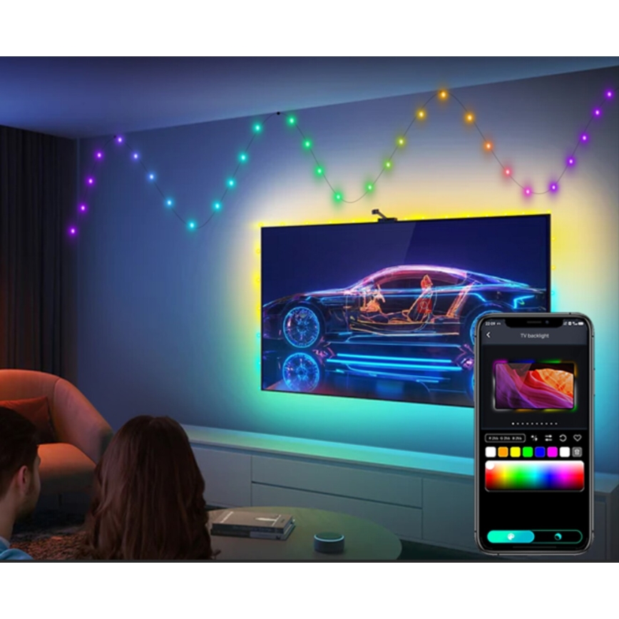 Rabalux - LED RGB Pásik LED/3,2W/5V 10m IP44 Wi-Fi + diaľkové ovládanie