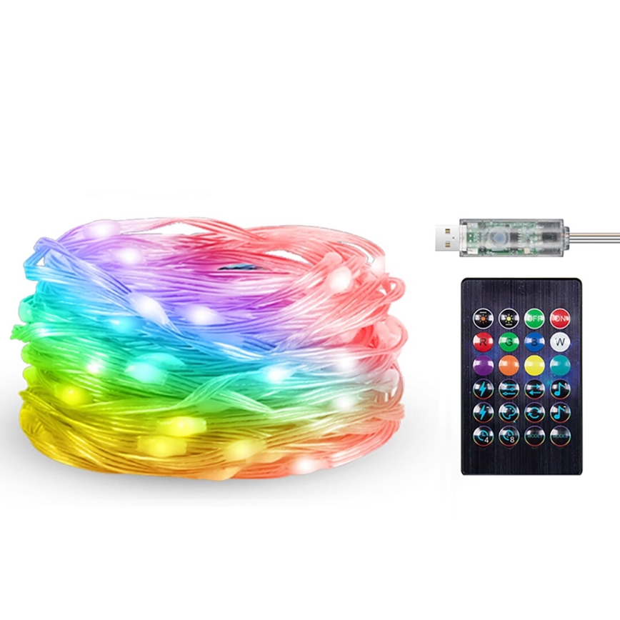 Rabalux - LED RGB Pásik LED/3,2W/5V 10m IP44 Wi-Fi + diaľkové ovládanie