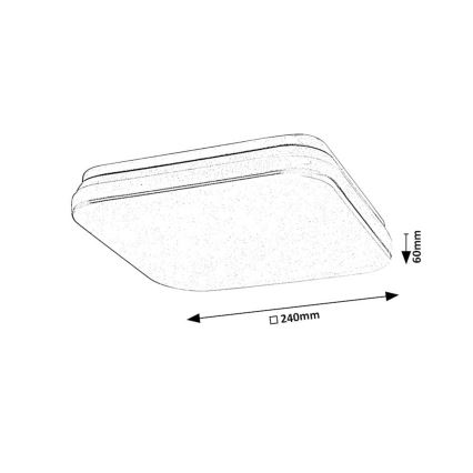 Rabalux - LED Kúpeľňové stropné svietidlo LED/12W/230V 3000/4000/6000K IP44