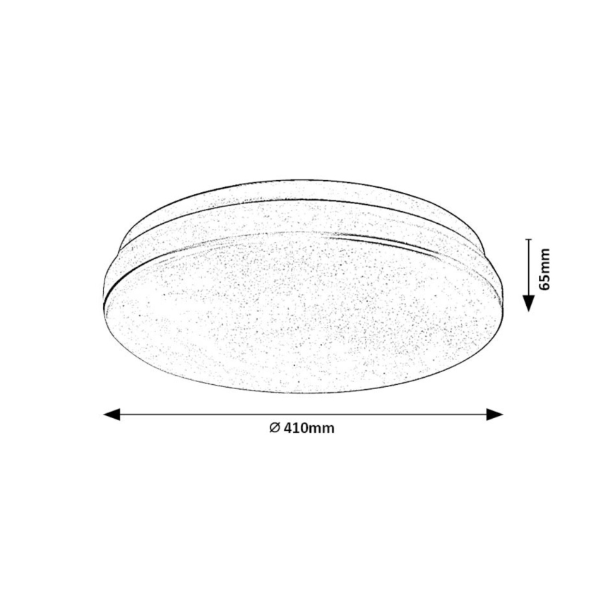 Rabalux - LED Kúpeľňové stropné svietidlo LED/36W/230V 3000/4000/6000K IP44