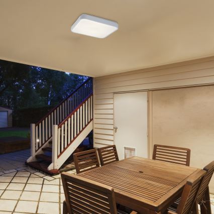 Rabalux - LED kúpeľňové stropné svietidlo so snímačom LED/18W/230V 4000K IP44 28,5x28,5 cm
