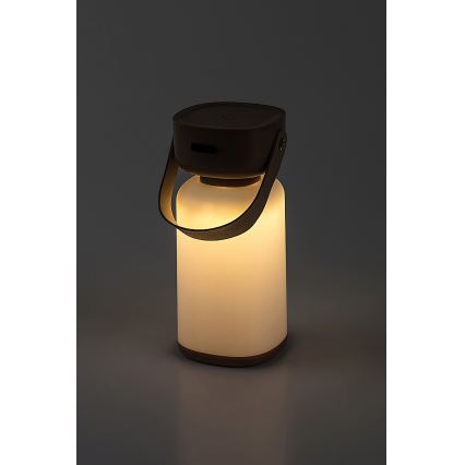 Rabalux - LED Vonkajšia stmievateľná dotyková nabíjacia stolná lampa LED/3W/5V IP44 hnedá