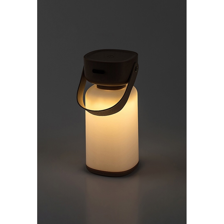 Rabalux - LED Vonkajšia stmievateľná dotyková nabíjacia stolná lampa LED/3W/5V IP44 hnedá