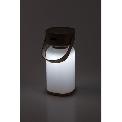 Rabalux - LED Vonkajšia stmievateľná dotyková nabíjacia stolná lampa LED/3W/5V IP44 hnedá