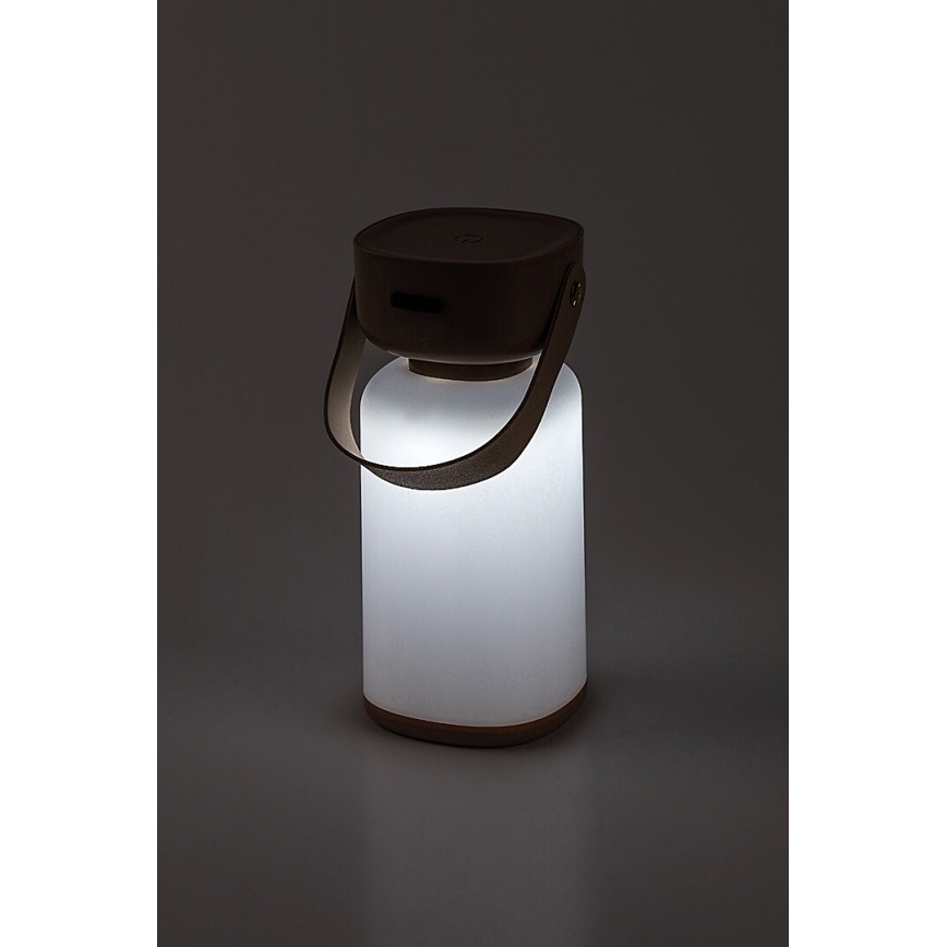 Rabalux - LED Vonkajšia stmievateľná dotyková nabíjacia stolná lampa LED/3W/5V IP44 hnedá