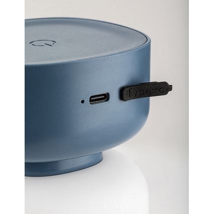 Rabalux - LED Vonkajšia stmievateľná dotyková nabíjacia stolná lampa LED/3W/5V IP44 modrá