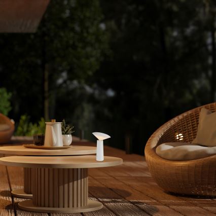 Rabalux - LED Stmievateľná nabíjacia dotyková stolná lampa POLPERRO LED/3W/3,7V 1200mAh biela