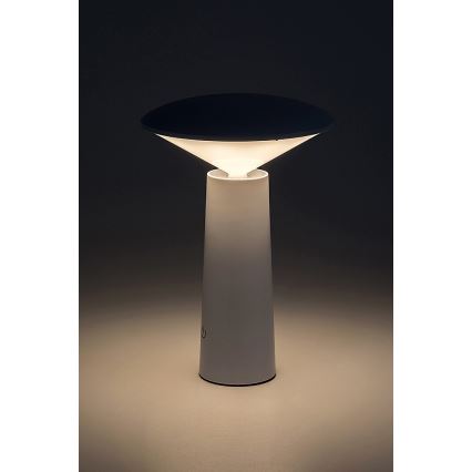 Rabalux - LED Stmievateľná nabíjacia dotyková stolná lampa POLPERRO LED/3W/3,7V 1200mAh biela