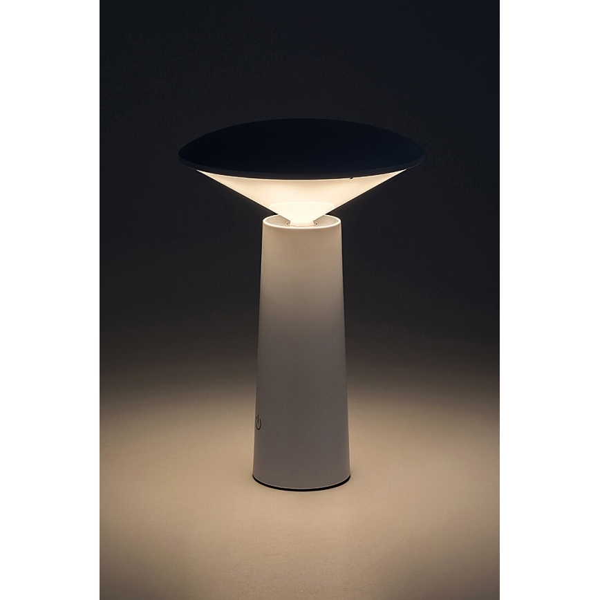 Rabalux - LED Stmievateľná nabíjacia dotyková stolná lampa POLPERRO LED/3W/3,7V 1200mAh biela