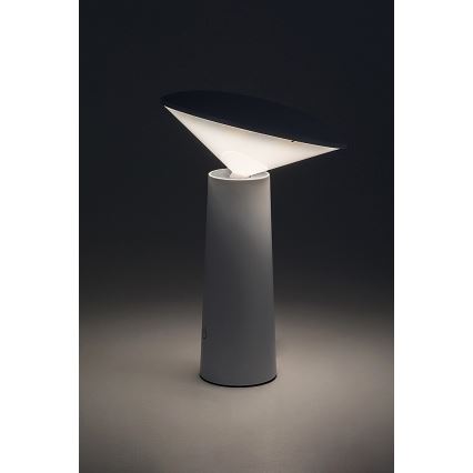 Rabalux - LED Stmievateľná nabíjacia dotyková stolná lampa POLPERRO LED/3W/3,7V 1200mAh biela