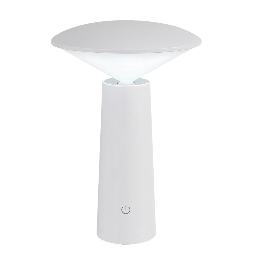 Rabalux - LED Stmievateľná nabíjacia dotyková stolná lampa POLPERRO LED/3W/3,7V 1200mAh biela