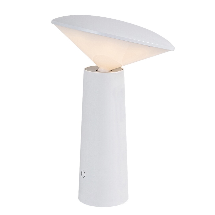 Rabalux - LED Stmievateľná nabíjacia dotyková stolná lampa POLPERRO LED/3W/3,7V 1200mAh biela