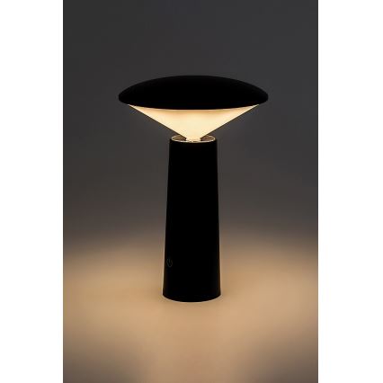 Rabalux - LED Stmievateľná nabíjacia dotyková stolná lampa POLPERRO LED/3W/3,7V 1200mAh čierna