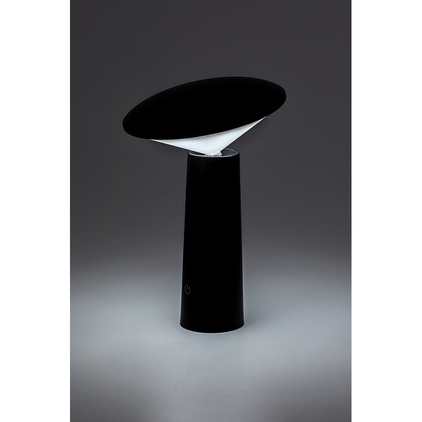 Rabalux - LED Stmievateľná nabíjacia dotyková stolná lampa POLPERRO LED/3W/3,7V 1200mAh čierna