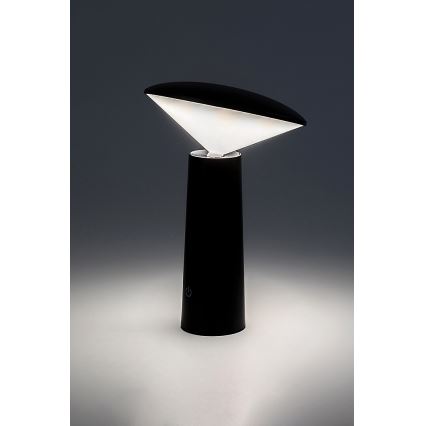 Rabalux - LED Stmievateľná nabíjacia dotyková stolná lampa POLPERRO LED/3W/3,7V 1200mAh čierna