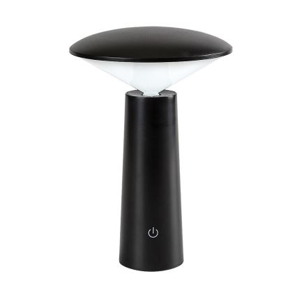 Rabalux - LED Stmievateľná nabíjacia dotyková stolná lampa POLPERRO LED/3W/3,7V 1200mAh čierna