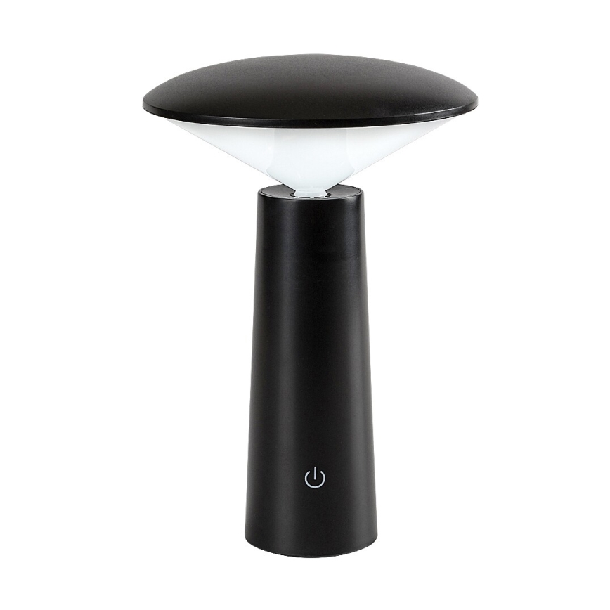Rabalux - LED Stmievateľná nabíjacia dotyková stolná lampa POLPERRO LED/3W/3,7V 1200mAh čierna