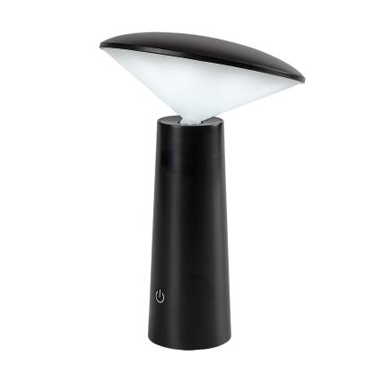 Rabalux - LED Stmievateľná nabíjacia dotyková stolná lampa POLPERRO LED/3W/3,7V 1200mAh čierna