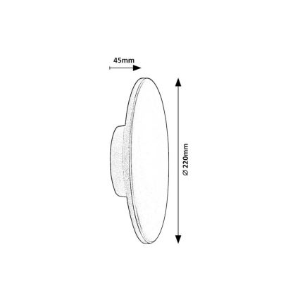 Rabalux - LED Vonkajšie nástenné svietidlo 15W/230V 2700/4000/6500K IP65 šedá