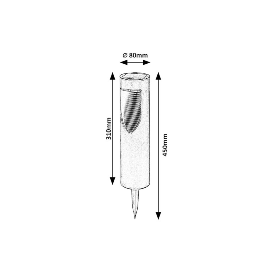 Rabalux - LED Solárna lampa LED/0,1W/1,2V 600mAh IP44