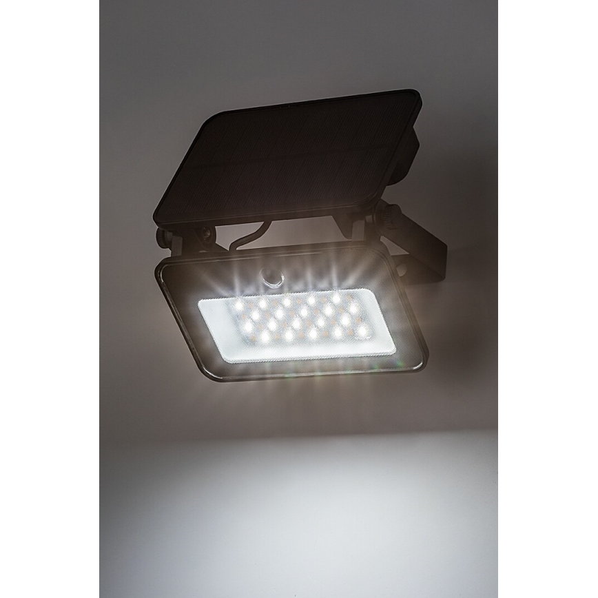 Rabalux - LED solárny reflektor so senzorom LED/6W/3,7V 3000/4000/6500K IP65 2200 mAh