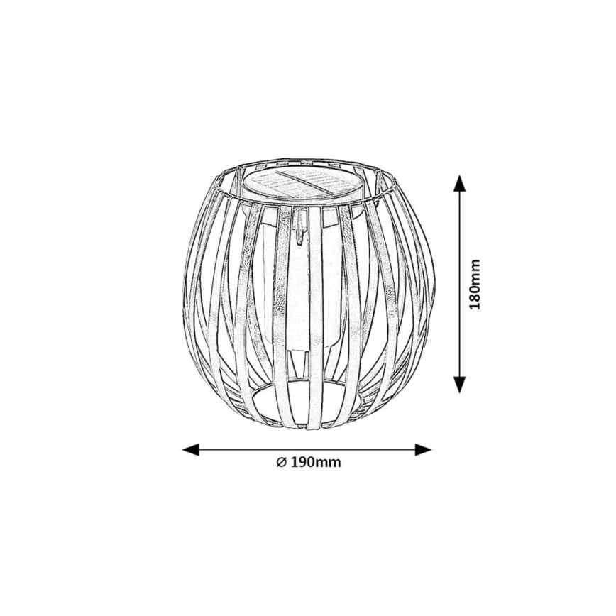 Rabalux - LED Solárne svietidlo LED/1W/1,2V 300mAh IP44