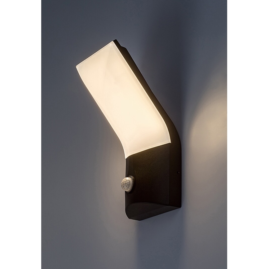 Rabalux - LED Vonkajšie nástenné svietidlo so senzorom LED/10W/230V IP54