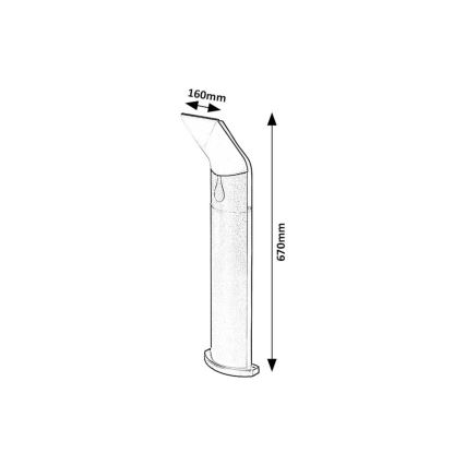 Rabalux - LED Vonkajšia lampa LED/10W/230V IP54