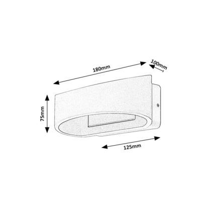 Rabalux - vonkajšie nástenné LED svietidlo LED/9W/230V IP54 hnedé