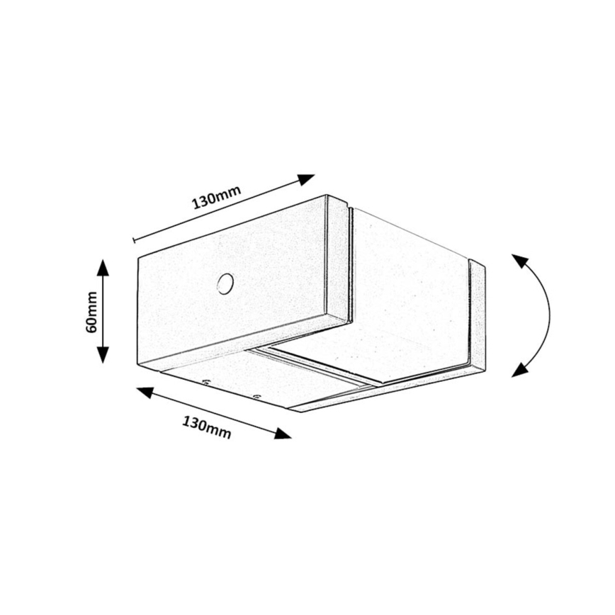 Rabalux - LED Vonkajšie nástenné svietidlo LED/10W/230V IP54