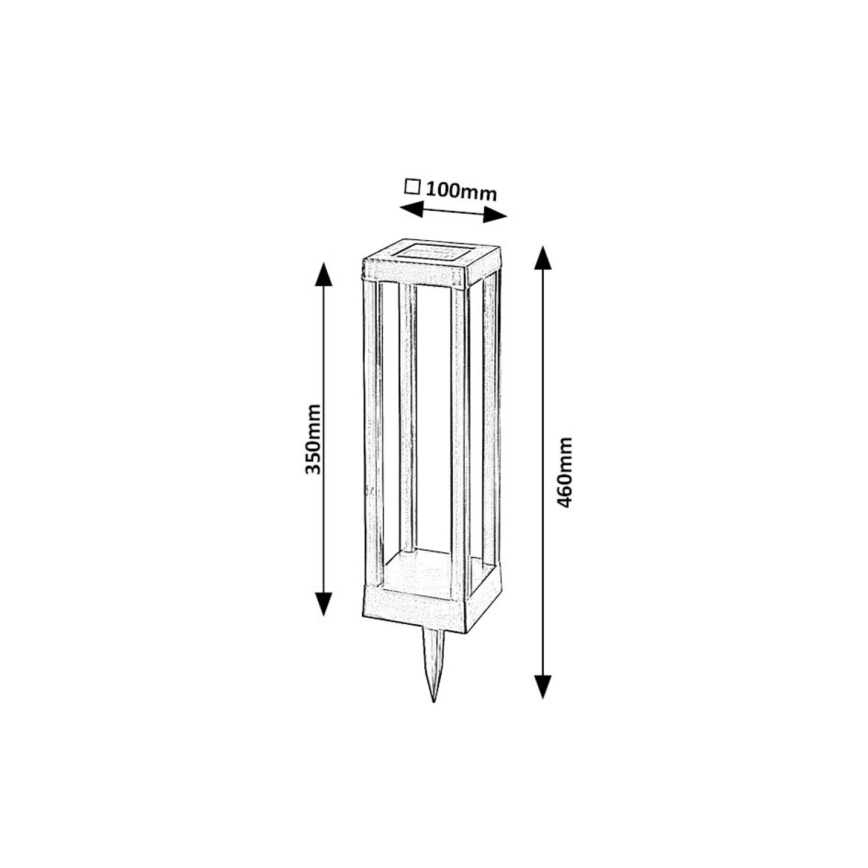 Rabalux - LED Solárne svietidlo LED/0,18W/3,7V IP44
