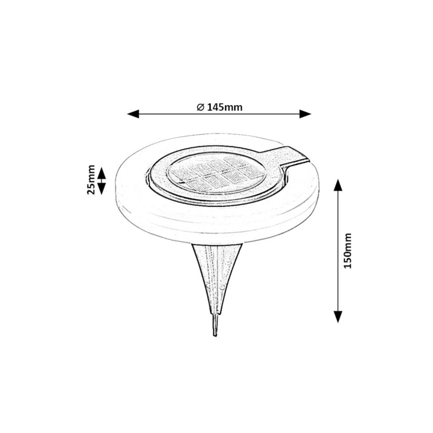 Rabalux - LED Solárne svietidlo LED/0,05W/1,2V IP44