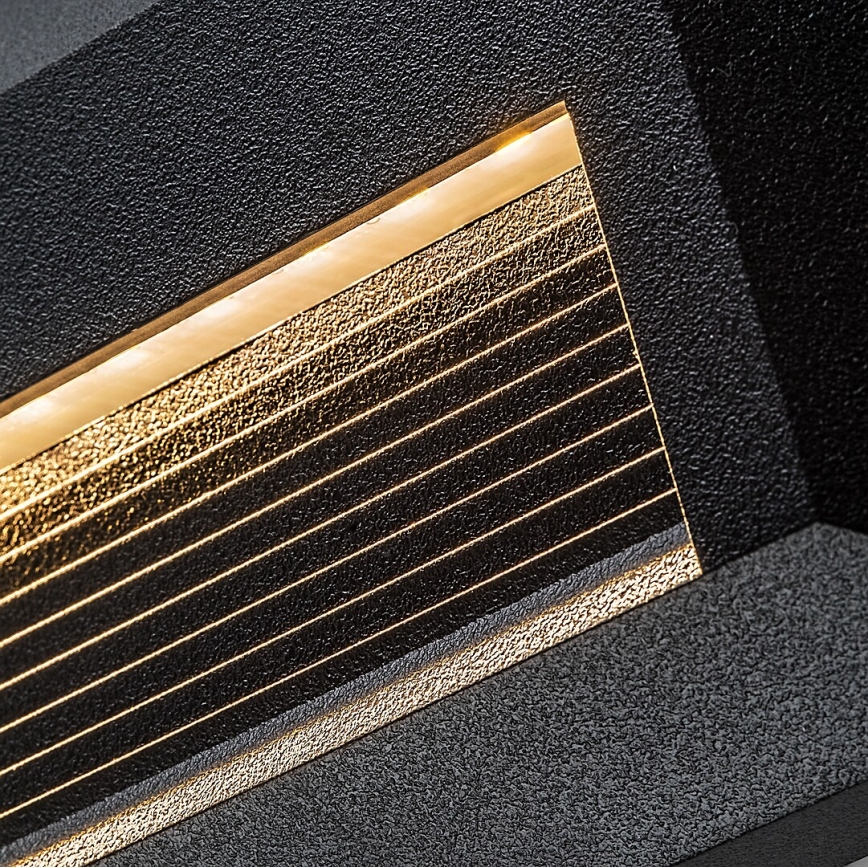 Rabalux - Vonkajšie nástenné LED svietidlo 6W/230V IP65 čierne