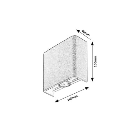 Rabalux - LED vonkajšie nástenné svietidlo 2W/230V 2000/2700/4000K IP65