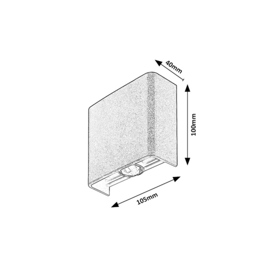 Rabalux - LED vonkajšie nástenné svietidlo 2W/230V 2000/2700/4000K IP65
