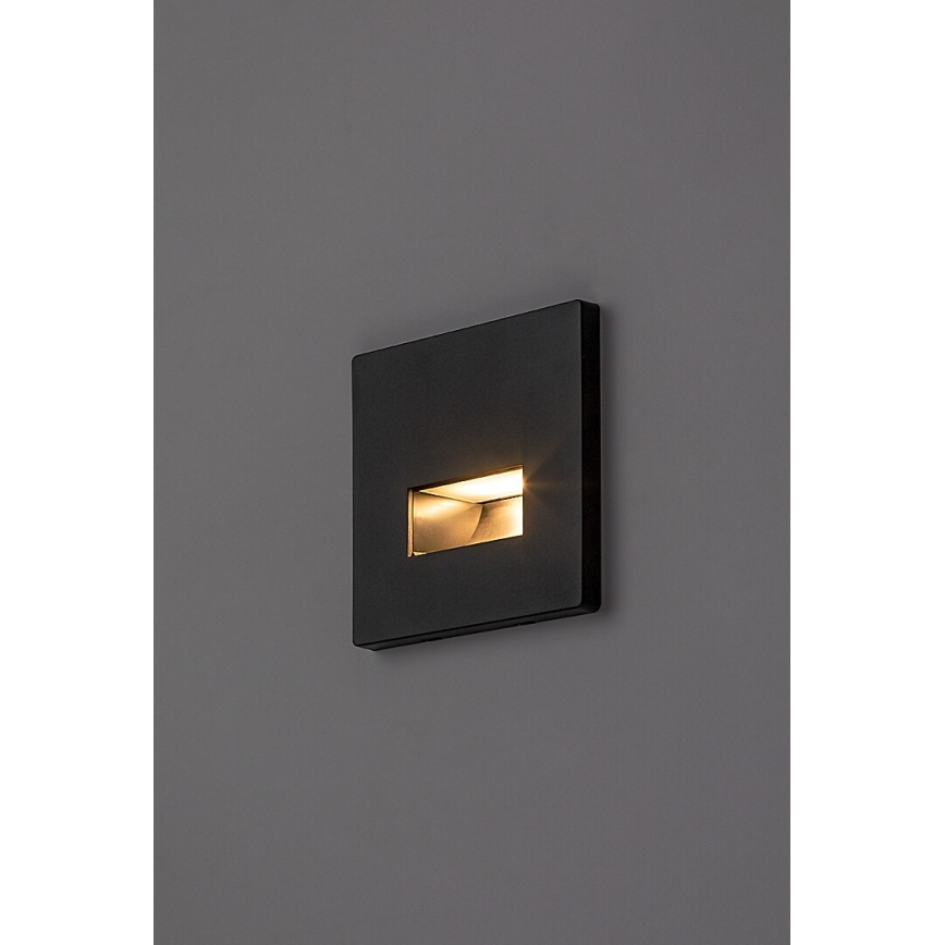 Rabalux - LED schodiskové svietidlo LED/1W/230V 3000/4500/6500K čierne