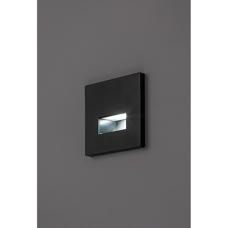 Rabalux - LED schodiskové svietidlo LED/1W/230V 3000/4500/6500K čierne