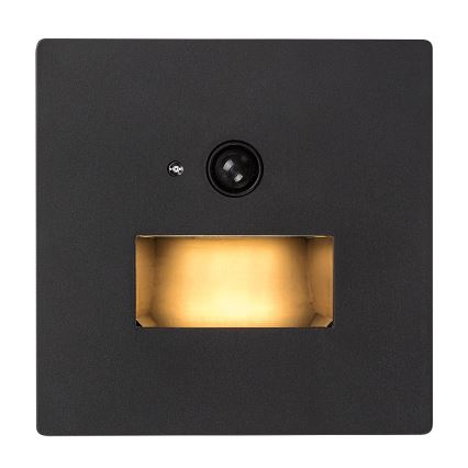 Rabalux - LED schodiskové svietidlo so snímačom pohybu a súmraku LED/1W/230V 3000/4500/6500K čierne