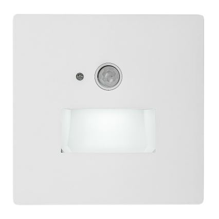 Rabalux - LED schodiskové svietidlo so senzorom pohybu a súmraku LED/1W/230V 3000/4500/6500K biela