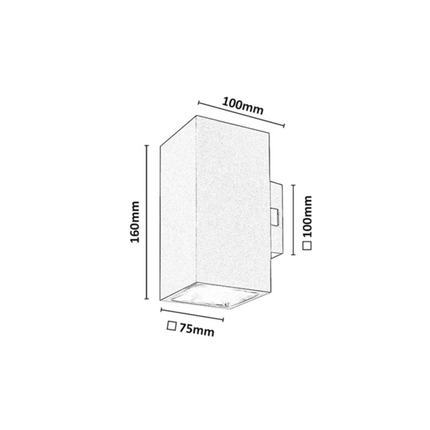 Rabalux - LED Vonkajšie nástenné svietidlo LED/18W/230V 2700/4000/6500K IP65