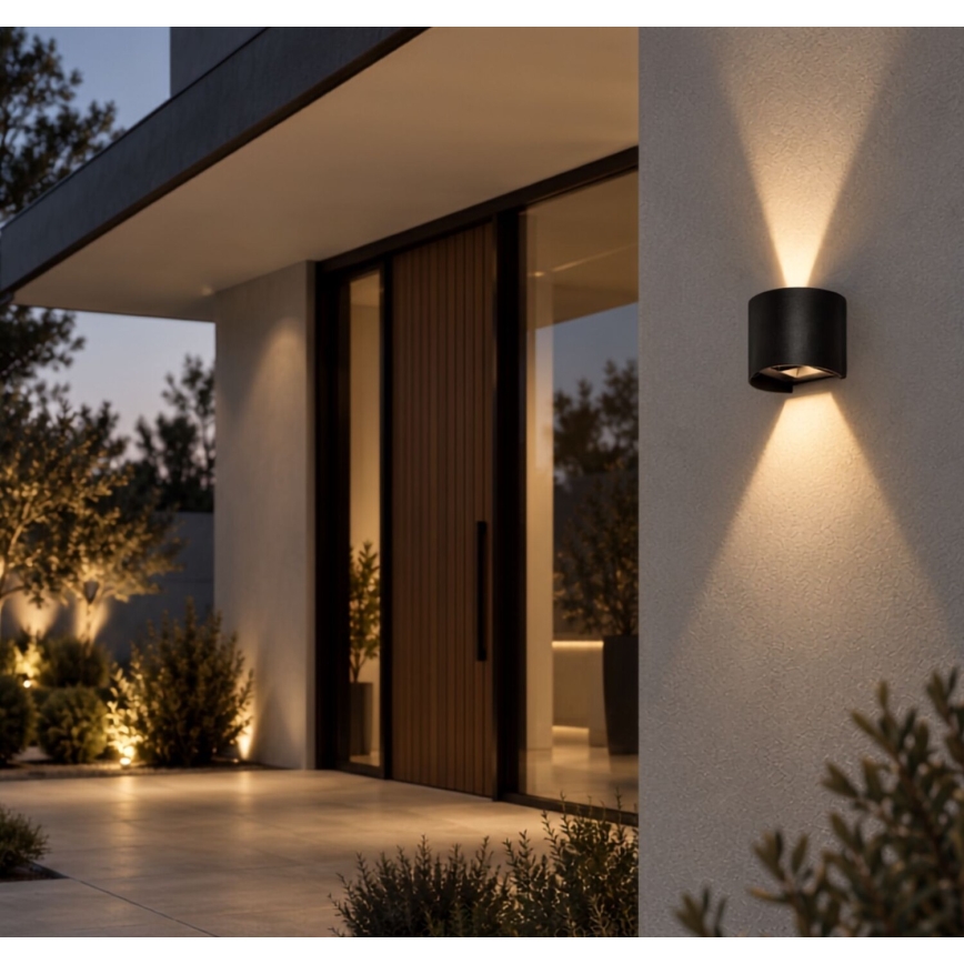 Rabalux - LED vonkajšie nástenné svietidlo LED/5W/230V 2700/4000/6500K IP54 čierna