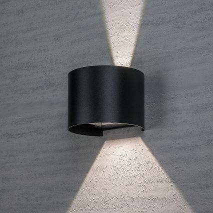 Rabalux - LED vonkajšie nástenné svietidlo LED/5W/230V 2700/4000/6500K IP54 čierna