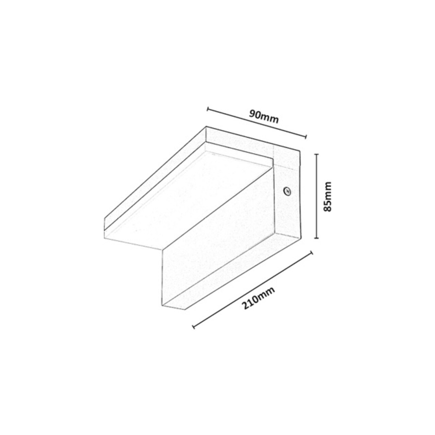 Rabalux - LED Vonkajšie nástenné svietidlo LED/9W/230V IP54 béžové