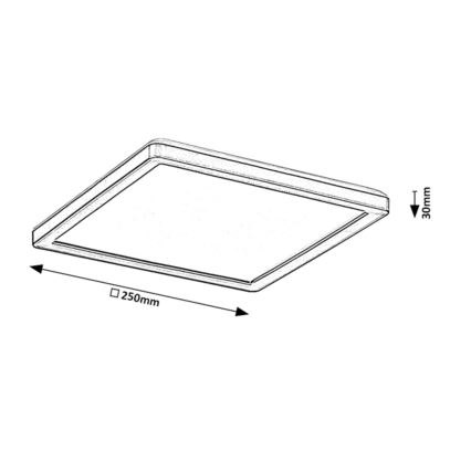 Rabalux - LED Stmievateľné vonkajšie stropné svietidlo LED/15W/230V Wi-Fi Tuya 2700-6500K IP44 + diaľkové ovládanie