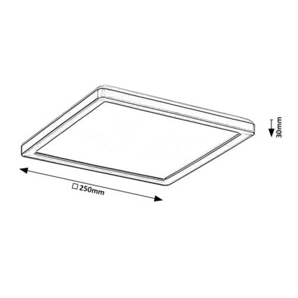 Rabalux - LED Stmievateľné vonkajšie stropné svietidlo LED/15W/230V Wi-Fi Tuya 2700-6500K IP44 + diaľkové ovládanie