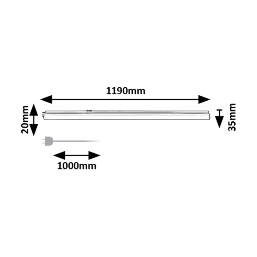 Rabalux - LED Podlinkové svietidlo LED/16W/230V 3000/4000K biela