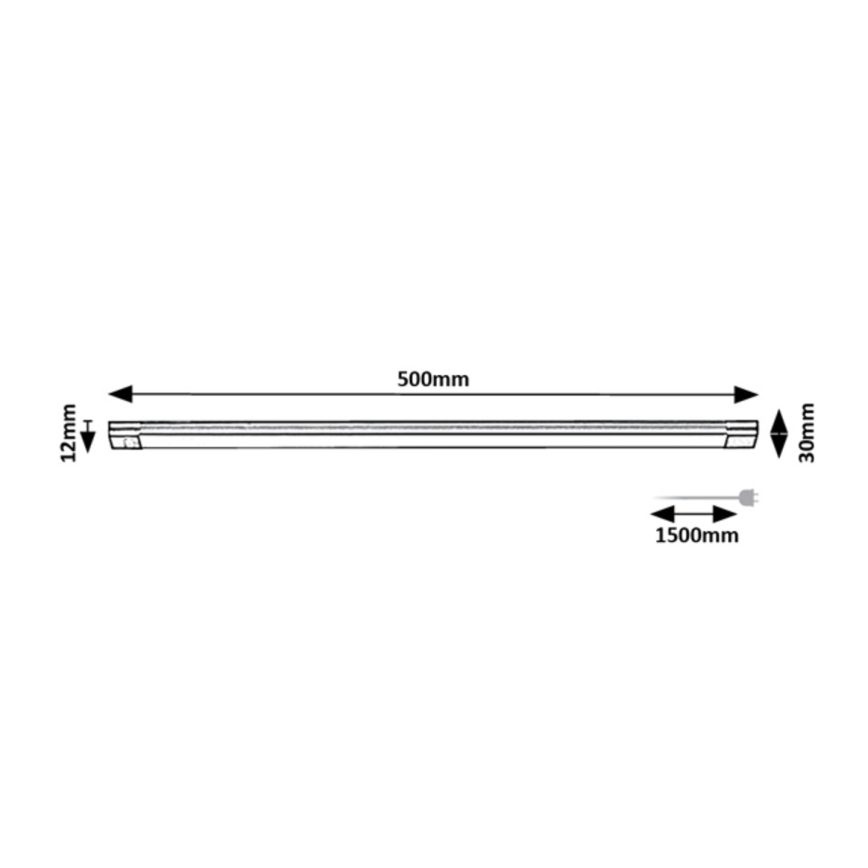 Rabalux - LED Stmievateľné podlinkové svietidlo so senzorom LED/8W/230V 3000K 50 cm