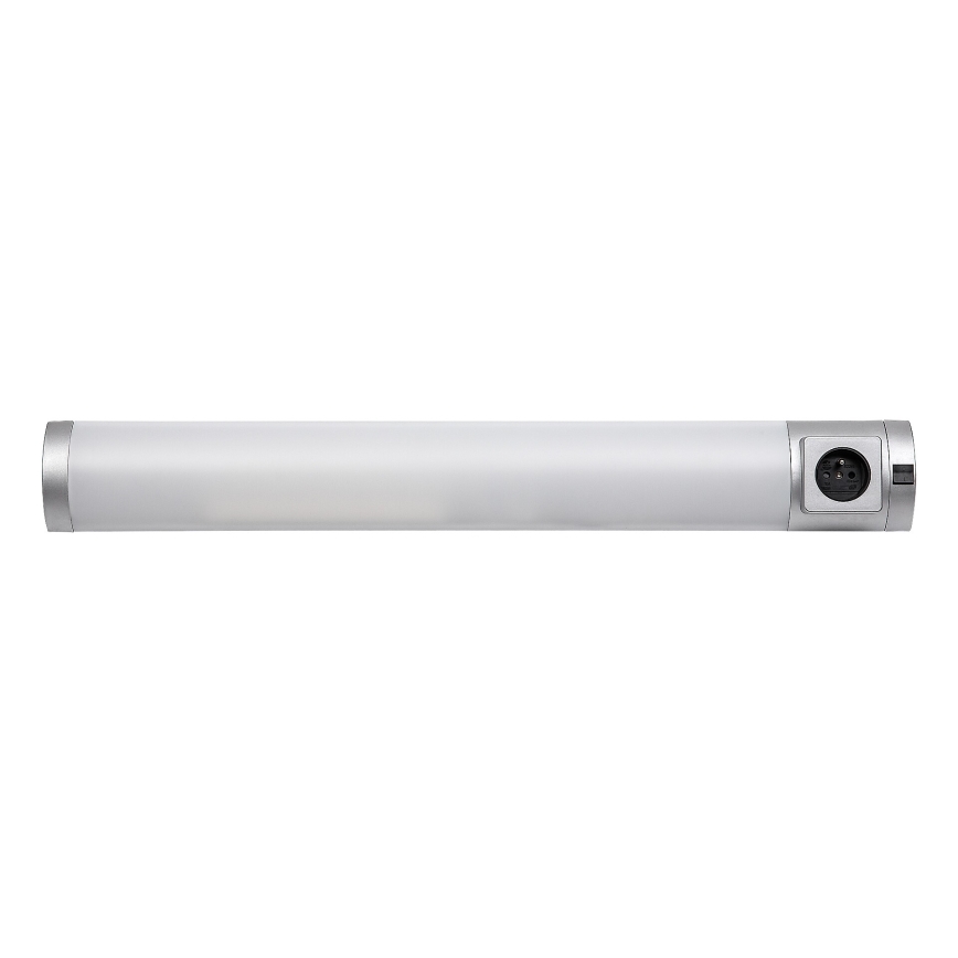 Rabalux - LED Podlinkové svietidlo so zásuvkou LED/8W/230V 4000K 68 cm strieborná