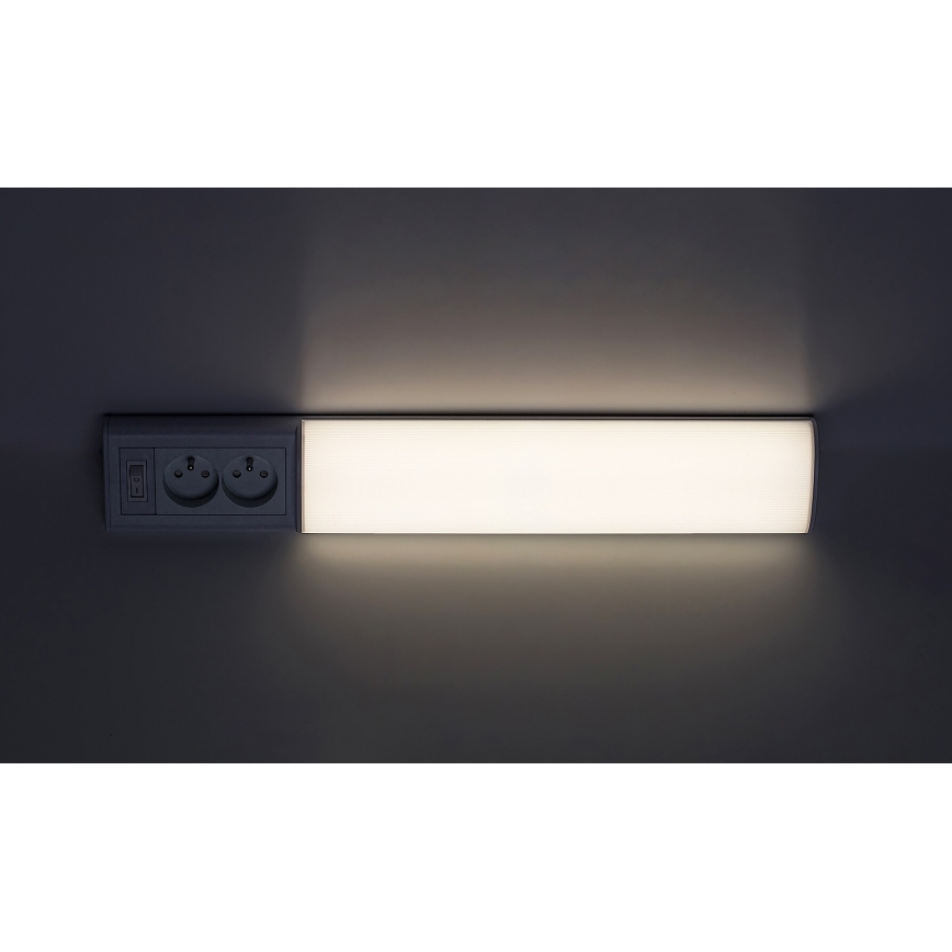 Rabalux - LED Podlinkové svietidlo so zásuvkami LED/10W/230V 4000K 50 cm biela